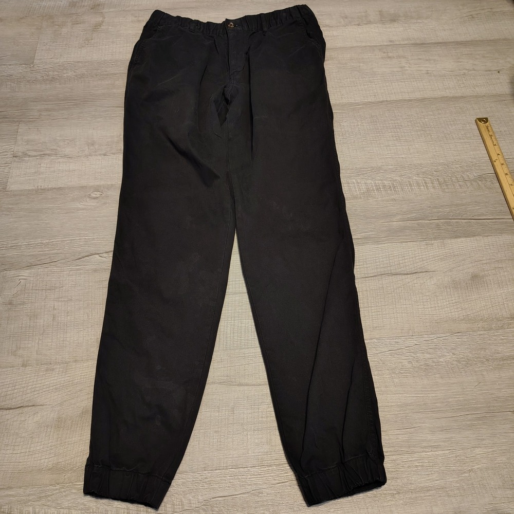 Bearbottom Clothing‎ Mens Jogger Pants Black Size L Tall Cotton Stretch Tapered